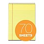 TOPS Docket Notepad, 8.5" x 11.75", Wide Ruled, Canary, 70 Sheets/Pad (63621)~#|#~m004810877_sc7