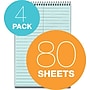 TOPS Prism Steno Pads, 6" x 9", Gregg, Blue, 80 Sheets/Pad, 4 Pads/Pack (TOP 80284)~#|#~m004810887_sc7