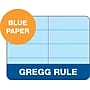 TOPS Prism Steno Pads, 6" x 9", Gregg, Blue, 80 Sheets/Pad, 4 Pads/Pack (TOP 80284)~#|#~m004810888_sc7