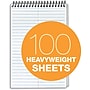 TOPS Docket Gold Steno Pad, 6" x 9", Gregg Ruled, White, 100 Sheets/Pad (99708)~#|#~m004812519_sc7