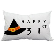 SafiyaJamila Holiday Treasures Happy 31st Halloween Indoor/Outdoor Lumbar Pillow