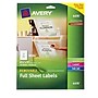 Avery Laser/Inkjet Multipurpose Full Sheet White Labels, 8-1/2" x 11", 10 Labels/Pack (6470)~#|#~m004816712_sc7