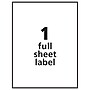 Avery Laser/Inkjet Multipurpose Full Sheet White Labels, 8-1/2" x 11", 10 Labels/Pack (6470)~#|#~m004816716_sc7