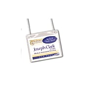 Avery Plastic Name Badges, Clear, 50/Box