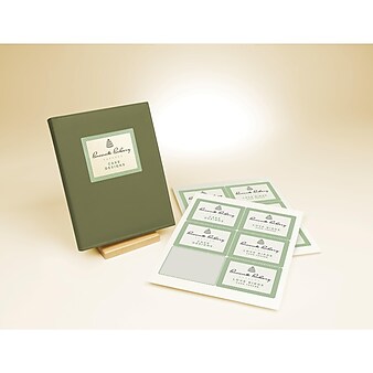 Avery Print-to-the-Edge Pearlized Ivory Rectangle Labels, 3" x 3-3/4", Pack of 48 (22823)