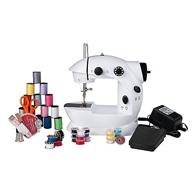 Sunbeam Mini Sewing Machine with Sewing Kit and Adapter