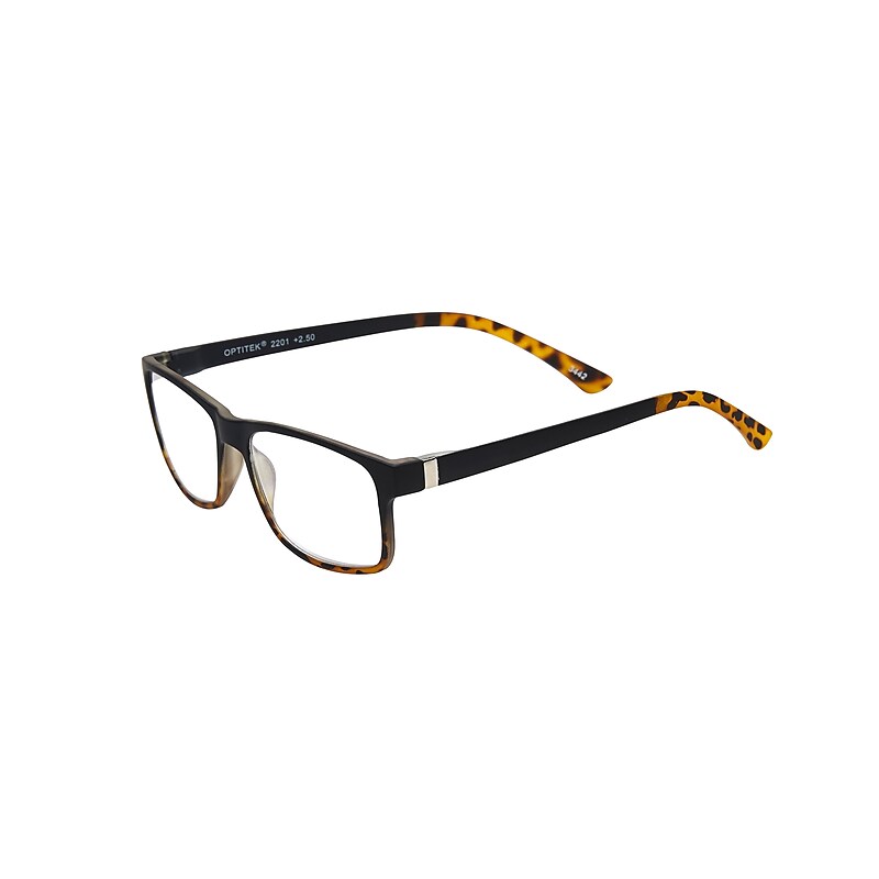 SAV Eyewear Tri Focus Reader +1.50 Reading Glasses, Black Demi (E2201) image 1