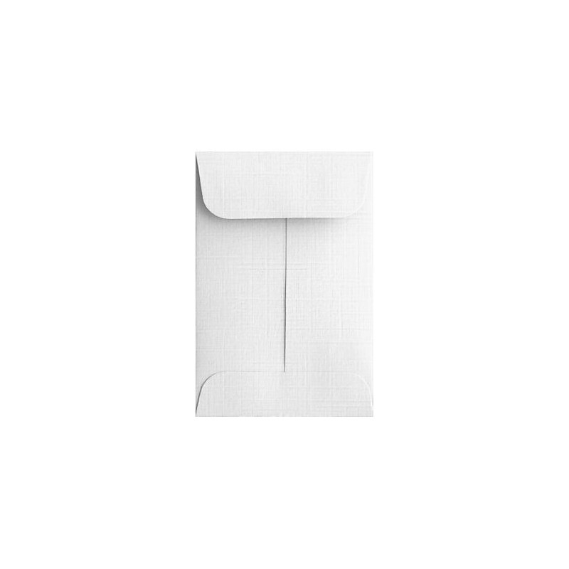 LUX #1 Coin Envelopes (2 1/4 x 3 1/2) 50/Box, White Linen (1CO-WLI-50) image 1