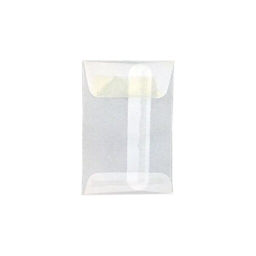 LUX #1 Coin Envelopes (2 1/4 x 3 1/2) 50/Box, 24lb. Clear Translucent ...