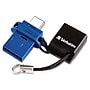 Verbatim Store 'n' Go Dual 64GB USB 3.0 Type A Flash Drive, Black and Blue (VTM99155)~#|#~m004856921_sc7