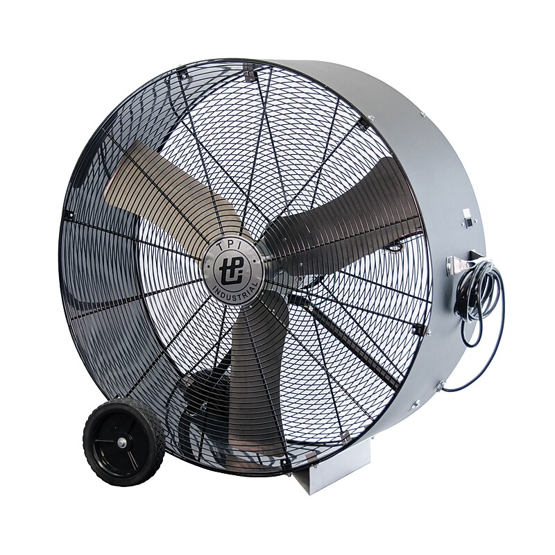 TPI Direct Drive 36" Industrial Portable Blower Fan, 2-Speed, Gray (PB36D) image 1