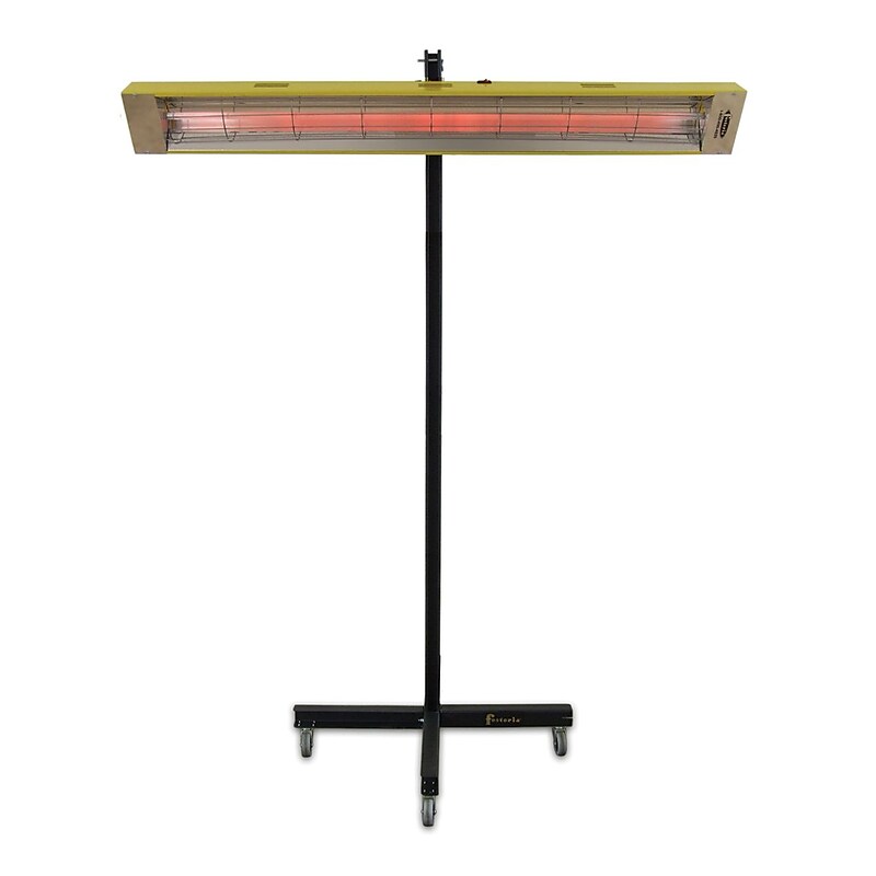TPI Fostoria 1500-Watt 5120 BTU Portable Indoor/Outdoor Infrared Electric Heater, Black (PCH48C) image 1
