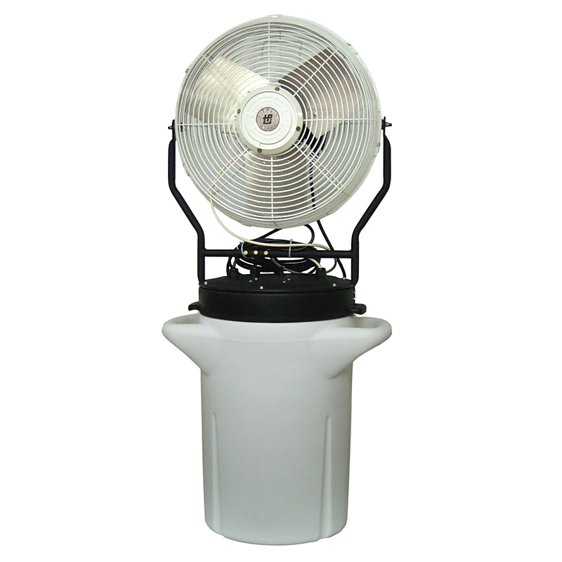 TPI 18" Portable Self Contained Power Mister Fan, 1-Speed, White (PM18S) image 1