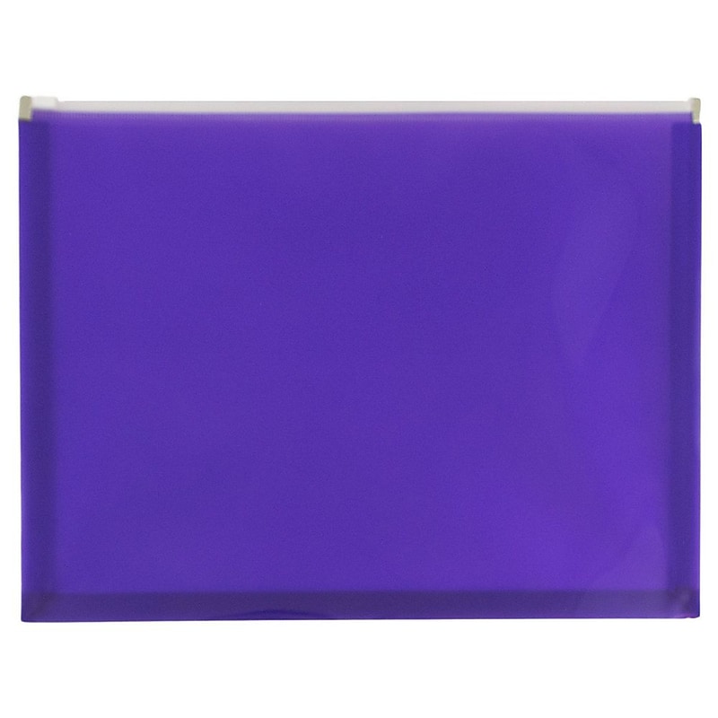 JAM Paper Standard Plastic Document File, Letter, Purple, 12/Pack (218Z1PU) image 1