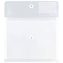 JAM Paper® Plastic Envelopes with Button and String Closure & 2 Dividers, Letter Booklet, 12.75 x 10.5, Clear, 12/Pack (JSF228)~#|#~m004857851_sc7