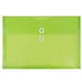 JAM Paper® Plastic Envelopes with Button and String Tie Closure, Legal Booklet, 9.75 x 14.5, Lime Green, 12/Pack (219B1LIGR)~#|#~m004857966_sc7