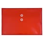 JAM Paper® Plastic Envelopes with Button and String Tie Closure, Legal Booklet, 9.75 x 14.5, Red, 12/Pack (219B1RE)~#|#~m004857967_sc7