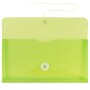 JAM Paper® Plastic Envelopes with Button and String Tie Closure, #10 Business Booklet, 5.25 x 10, Lime Green, 12/Pack (921B1LI)~#|#~m004857990_sc7