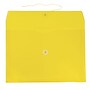JAM Paper® Plastic Envelopes with Button and String Tie Closure, Legal Booklet, 9.75 x 14.5, Yellow, 12/Pack (219B1YE)~#|#~m004858015_sc7