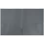 JAM Paper POP 2-Pocket Portfolio Plastic Folder, Gray, 96/Box (382EGYB)~#|#~m004858043_sc7