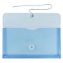 JAM Paper® Plastic Envelopes with Button and String Tie Closure, #10 Business Booklet, 5.25 x 10, Blue, 12/Pack (921B1BU)~#|#~m004858098_sc7