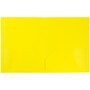 JAM Paper POP 2-Pocket Plastic Folder, Yellow, 6/Pack (382Eyed)~#|#~m004858124_sc7