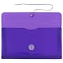 JAM Paper® Plastic Envelopes with Button and String Tie Closure, #10 Business Booklet, 5.25 x 10, Purple, 12/Pack (921B1PU)~#|#~m004858138_sc7