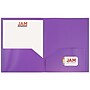 JAM Paper POP Two-Pocket Plastic Folders, Purple, 6/Pack (382Epud)~#|#~m004858194_sc7