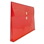 JAM Paper® Plastic Envelopes with Button and String Tie Closure, Legal Booklet, 9.75 x 14.5, Red, 12/Pack (219B1RE)~#|#~m004858243_sc7
