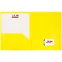 JAM Paper POP 2-Pocket Plastic Folder, Yellow, 6/Pack (382Eyed)~#|#~m004858244_sc7