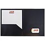 JAM Paper POP Two-Pocket Plastic Folders, Black, 6/Pack (382Ebld)~#|#~m004858246_sc7