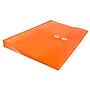 JAM Paper® Plastic Envelopes with Button and String Tie Closure, Letter Booklet, 9.75 x 13, Orange, 108/Pack (218B1ORB)~#|#~m004858277_sc7
