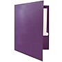 JAM Paper Laminated Two-Pocket Glossy Presentation Folders, Purple, 6/Pack (385GPUA)~#|#~m004858286_sc7
