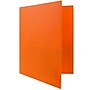 JAM Paper POP Two-Pocket Plastic Folders, Orange, 6/Pack (382Eord)~#|#~m004858333_sc7