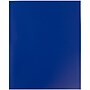 JAM Paper POP 2-Pocket Plastic Portfolio Folder, Deep Blue, 6/Pack (382Ebud)~#|#~m004858372_sc7