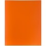 JAM Paper POP Two-Pocket Plastic Folders, Orange, 6/Pack (382Eord)~#|#~m004858399_sc7