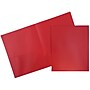 JAM Paper POP 2-Pocket Plastic Presentation Folder, Red, 6/Pack (382EREDD)~#|#~m004860319_sc7