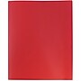 JAM Paper POP 2-Pocket Plastic Presentation Folder, Red, 6/Pack (382EREDD)~#|#~m004860323_sc7