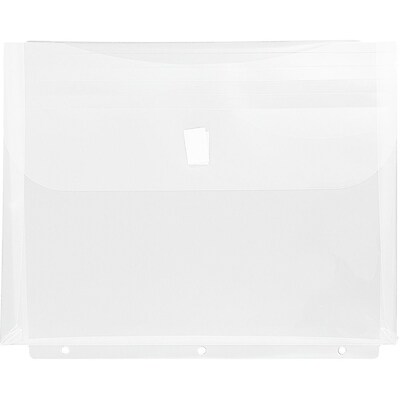 JAM Paper® Plastic 3 Hole Punch Binder Envelopes, Button and String ...
