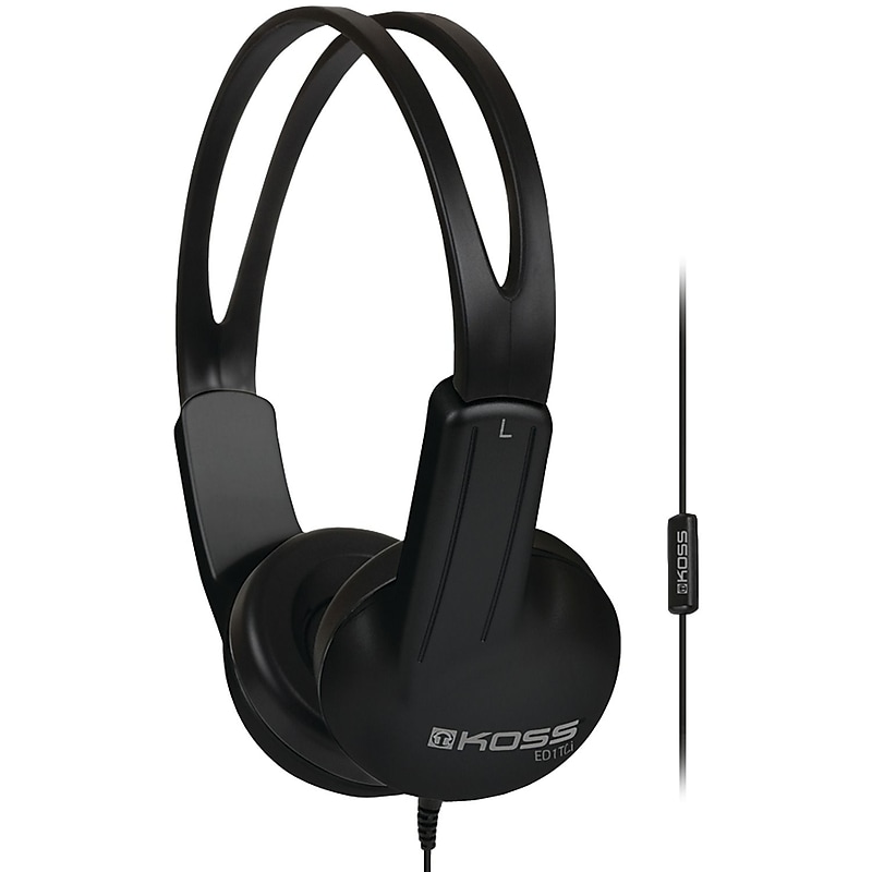 Koss Stereo On-Ear Headphones, Black (ED1TCI) image 1