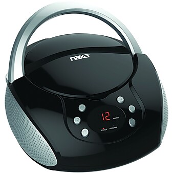 Naxa Npb-240 Portable CD Boom Box, Black (NAXPB240)
