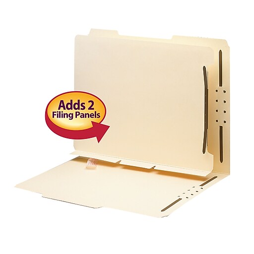 Smead® SelfAdhesive Folder Divider, Letter Size, 1" Twin Prong