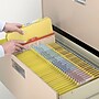 Smead Pressboard Classification File Folder w/Wallet Divider and SafeSHIELD Fasteners, 2" Exp., Legal, Yellow, 10/Box (19084)~#|#~m004894761_sc7