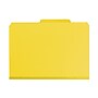 Smead Pressboard Classification File Folder w/Wallet Divider and SafeSHIELD Fasteners, 2" Exp., Legal, Yellow, 10/Box (19084)~#|#~m004894762_sc7