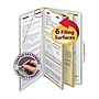 Smead Pressboard Classification Folders with SafeSHIELD Fasteners, Legal Size, 2 Dividers, Gray/Green, 10/Box (19076)~#|#~m004894796_sc7