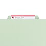 Smead Pressboard Classification Folders with SafeSHIELD Fasteners, Legal Size, 2 Dividers, Gray/Green, 10/Box (19076)~#|#~m004894802_sc7