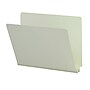 Smead End Tab Pressboard File Folder, Straight-Cut Tab, 2" Expansion, Letter Size, Gray/Green, 25/Box  (26210)~#|#~m004894931_sc7
