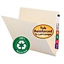 Smead End Tab 100% Recycled File Folder, Shelf-Master Reinforced Straight-Cut Tab, Letter Size, Manila, 100/Box (24160)~#|#~m004895036_sc7
