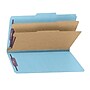 Smead Pressboard Classification Folder, Legal Size, 2 Dividers, Blue, 10/Pack  (19030)~#|#~m004895235_sc7
