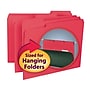 Smead Interior File Folder, 1/3-Cut Tab, Letter Size, Red, 100/Box (10267)~#|#~m004895340_sc7